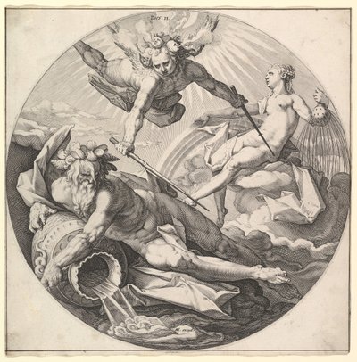 The Second Day Dies II, fra serien The Creation of the World, ca. 1594. af Jan Muller