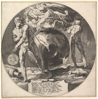 Titel: Skabelsen af verden, ca. 1592. af Jan Muller