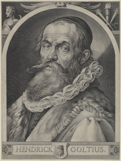 Portræt af Hendrick Goltzius af Jan Muller, Hendrick Goltzius