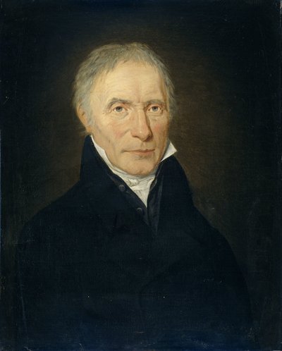 Portræt af Heinrich Gottfried Theodor Crone, grundlægger af H.G.Th. Crone Company i Amsterdam af Jan Philip Simon