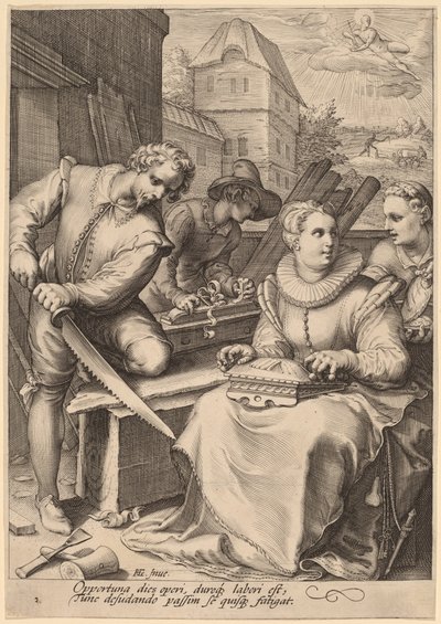En af Jan Pietersz Saenredam, after Hendrik Goltzius