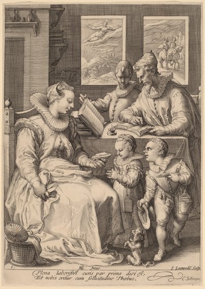 Morgen af Jan Pietersz Saenredam, after Hendrik Goltzius