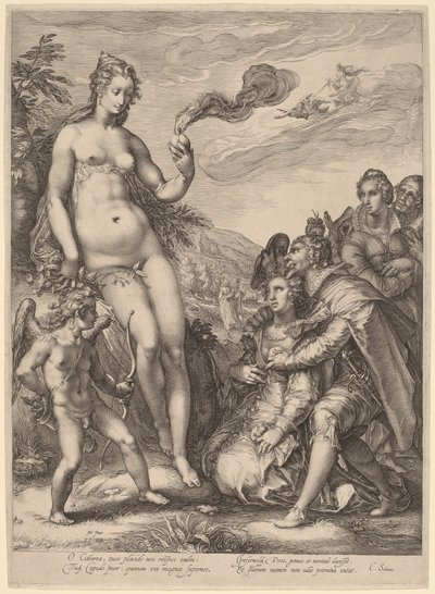 Venuskulten af Jan Pietersz Saenredam, after Hendrik Goltzius
