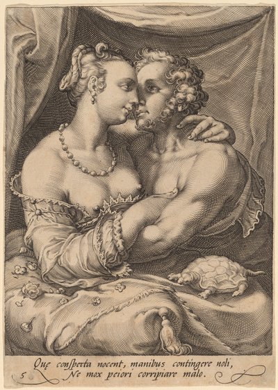 Røre ved af Jan Pietersz Saenredam after Hendrik Goltzius