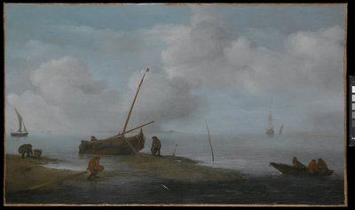 Muslingefiskeri af Jan Porcellis