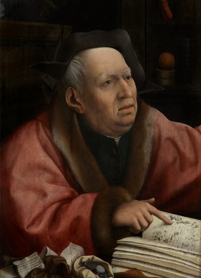 Detalje af Death and the Miser, ca. 1515-21 (olie på panel) af Jan Provoost