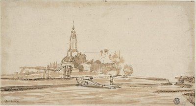 Haarlem-porten ved Amsterdam af Jan Ruischer