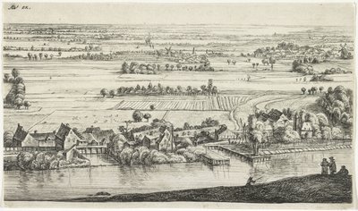 Landsby ved floden Forskellige landskaber (serietitel) af Jan Ruyscher
