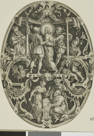 Arrestation af Kristus, fra Passion of Christ af Jan Sadeler I