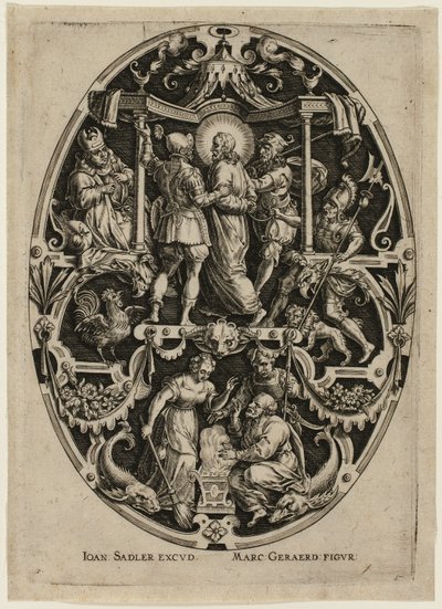 Arrestation af Kristus, fra Passion of Christ af Jan Sadeler I