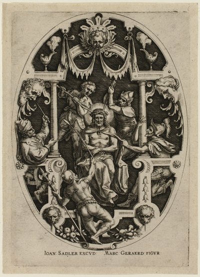 Kroning med torne, fra Passion of Christ af Jan Sadeler I