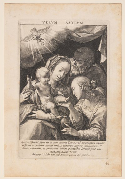 Den hellige familie af Jan Sadeler I