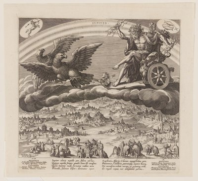 Jupiter, fra De syv planeter af Jan Sadeler I