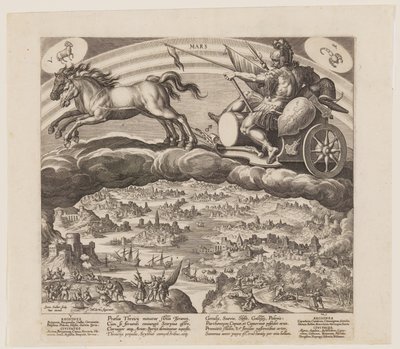 Mars, fra De syv planeter af Jan Sadeler I