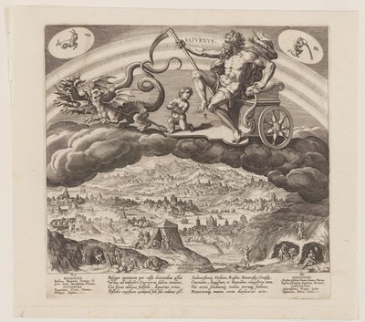 Saturnus, fra De syv planeter af Jan Sadeler I
