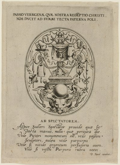 Titelblad, fra Passion of Christ af Jan Sadeler I