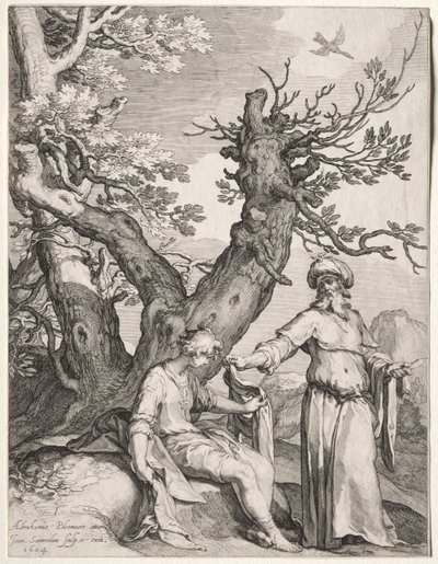 Ahia og Jeroboam, 1604. af Jan Saenredam