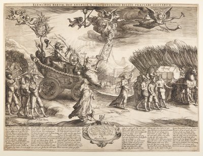 Allegori om Nederlandenes triumf over Spanien af Jan Saenredam