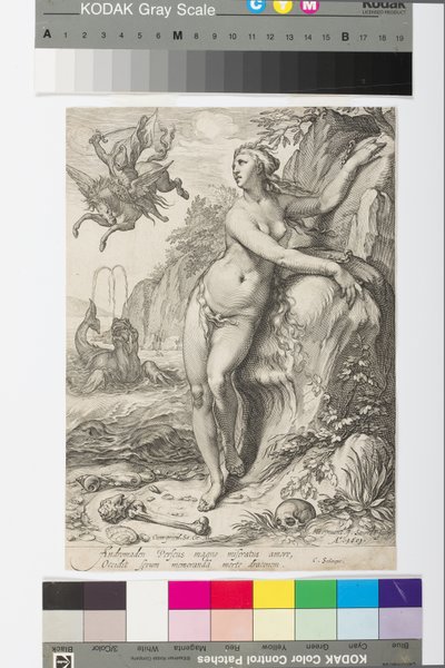 Andromeda, ca. 1609 (gravering) af Jan Saenredam