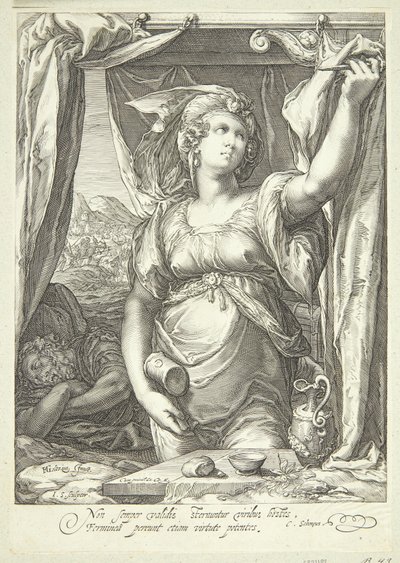 Jael og Sisera af Jan Saenredam