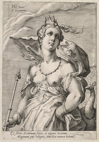 Juno, c. 1595. af Jan Saenredam