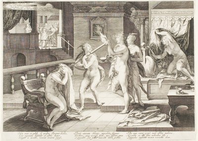 Tallerken tre, fra Five Wise and Five Foolish Virgins af Jan Saenredam