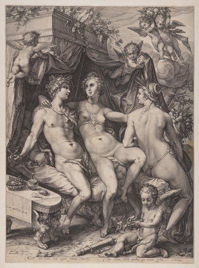 Sine Cerere et Baccho Friget Venus af Jan Saenredam