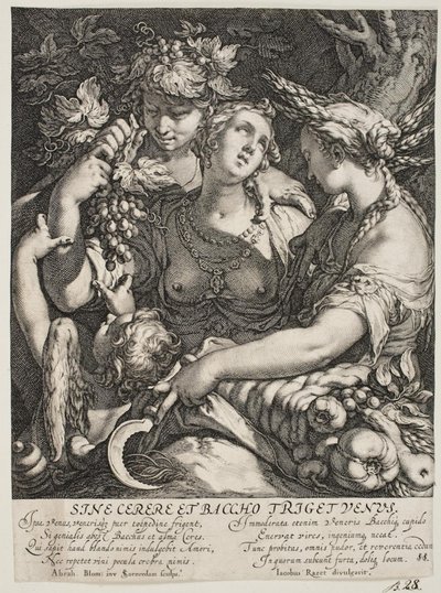 Alliancen af Venus med Bacchus og Ceres af Jan Saenredam