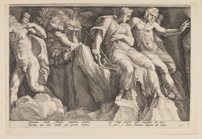 Afstraffelsen af Niobe (planche 3) af Jan Saenredam