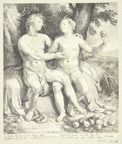 Vertumnus og Pomona af Jan Saenredam