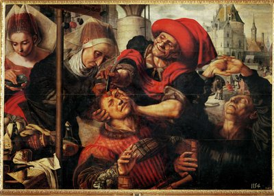 Kirurgen; udvindingen af narrens sten af Jan Sanders van Hemessen