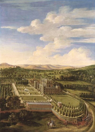 Wollaton Hall and Park, Nottingham, 1697 af Jan Siberechts