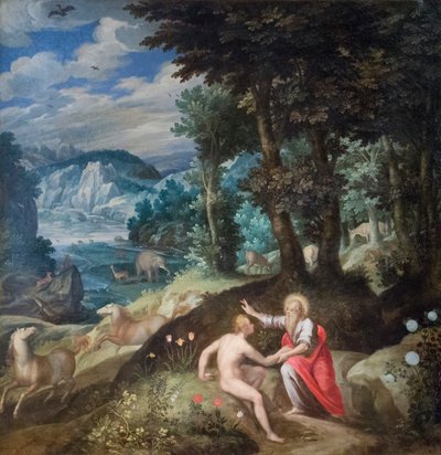 Adams skabelse, ca. 1586-89 (olie på lærred) af Jan Soens