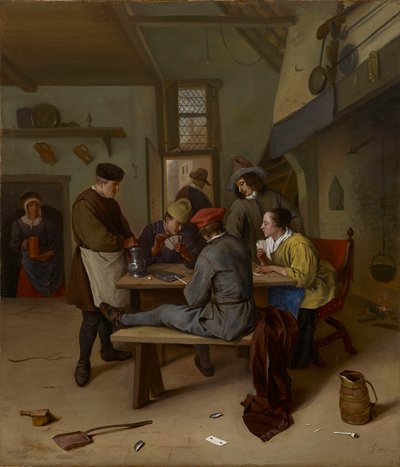 Kortspillere på et værtshus af Jan Steen