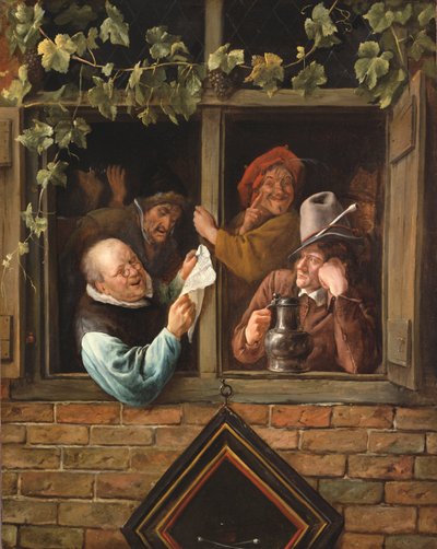 Retorikere ved et vindue af Jan Steen