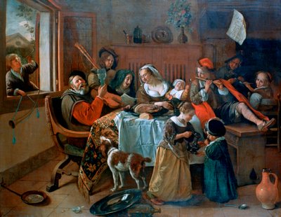 The Merry Family, 1668dani af Jan Havickszoon Steen