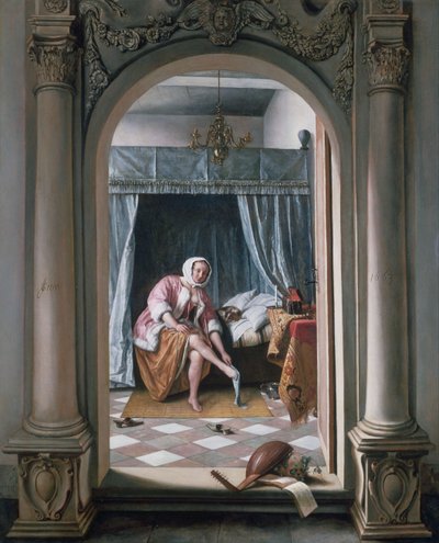 Kvinde på sit toilet af Jan Steen