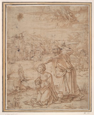 Halshugning af St. Barbara af Jan Swart Van Groningen
