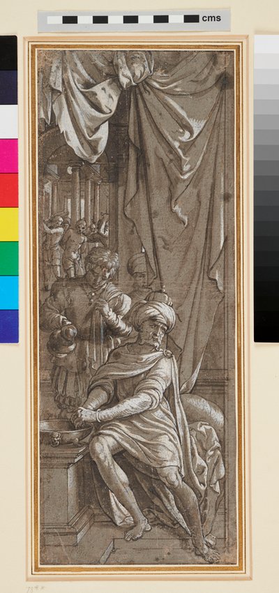 Pontius Pilatus vasker sine hænder af Jan Swart Van Groningen