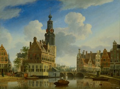 The Munt Tower viewed from Single, 1751 dani af Jan Ten Compe