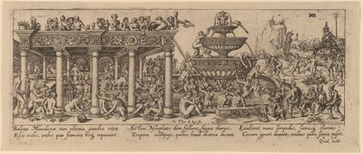 Ungdoms fontæne af Jan Theodor de Bry after Barthel Beham