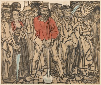 En gruppe arbejdere af Jan Theodore Toorop