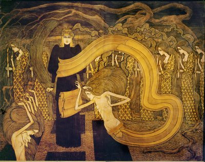 Fatalite. Akvarel af Jan Theodore Toorop
