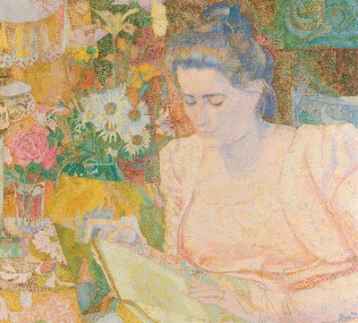 Portræt af fru Marie Jeannette de Lange, ca. 1900 af Jan Toorop