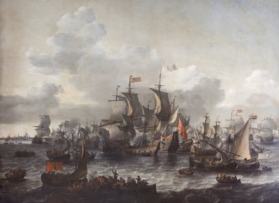 Slaget ved Zuider Zee, 1573 af Jan Theunisz. Blanckerhoff