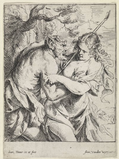 Satyr og hyrdinde af Jan Thomas
