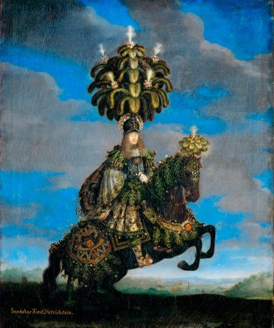 "Portræt af Ferdinand Joseph (1636-1698), prins de Dietrichstein, Gundakar de Dietrichstein en costume de ballet equestre"" (Gundakar, Prince Dietrichstein (1623-1690) i et kostume til en hesteballet) Peinture de Jan Thomas van Ypres (1617-1678) af Jan Thomas van Ieperen