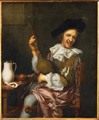Sækkepibespilleren (maleri) af Jan Tilius