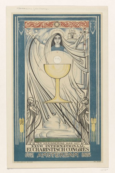 Plakat til den internationale eukaristiske kongres, 1924 (serietitel) af Jan Toorop