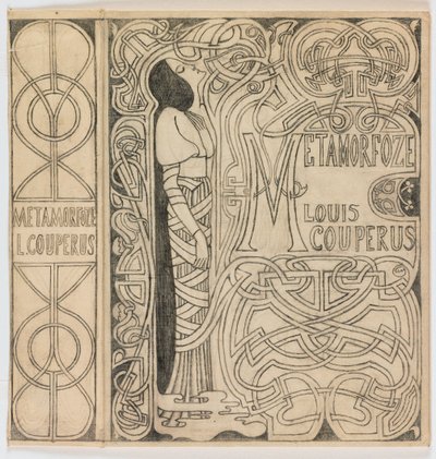 Banddesign for: Louis Couperus, Metamorfoze, 1897 af Jan Toorop